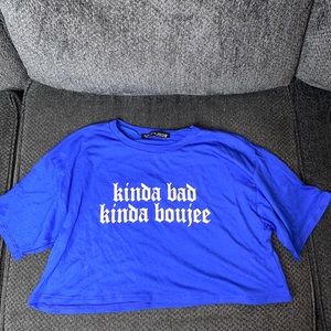 Fashionnova saying crop top